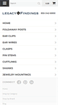 Mobile Screenshot of legacyfindings.com