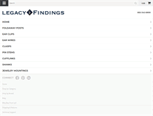 Tablet Screenshot of legacyfindings.com